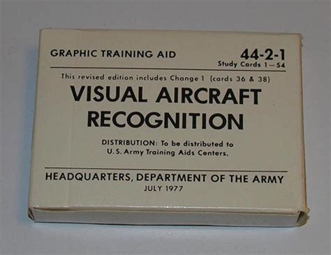 visual aircraft recognition cards